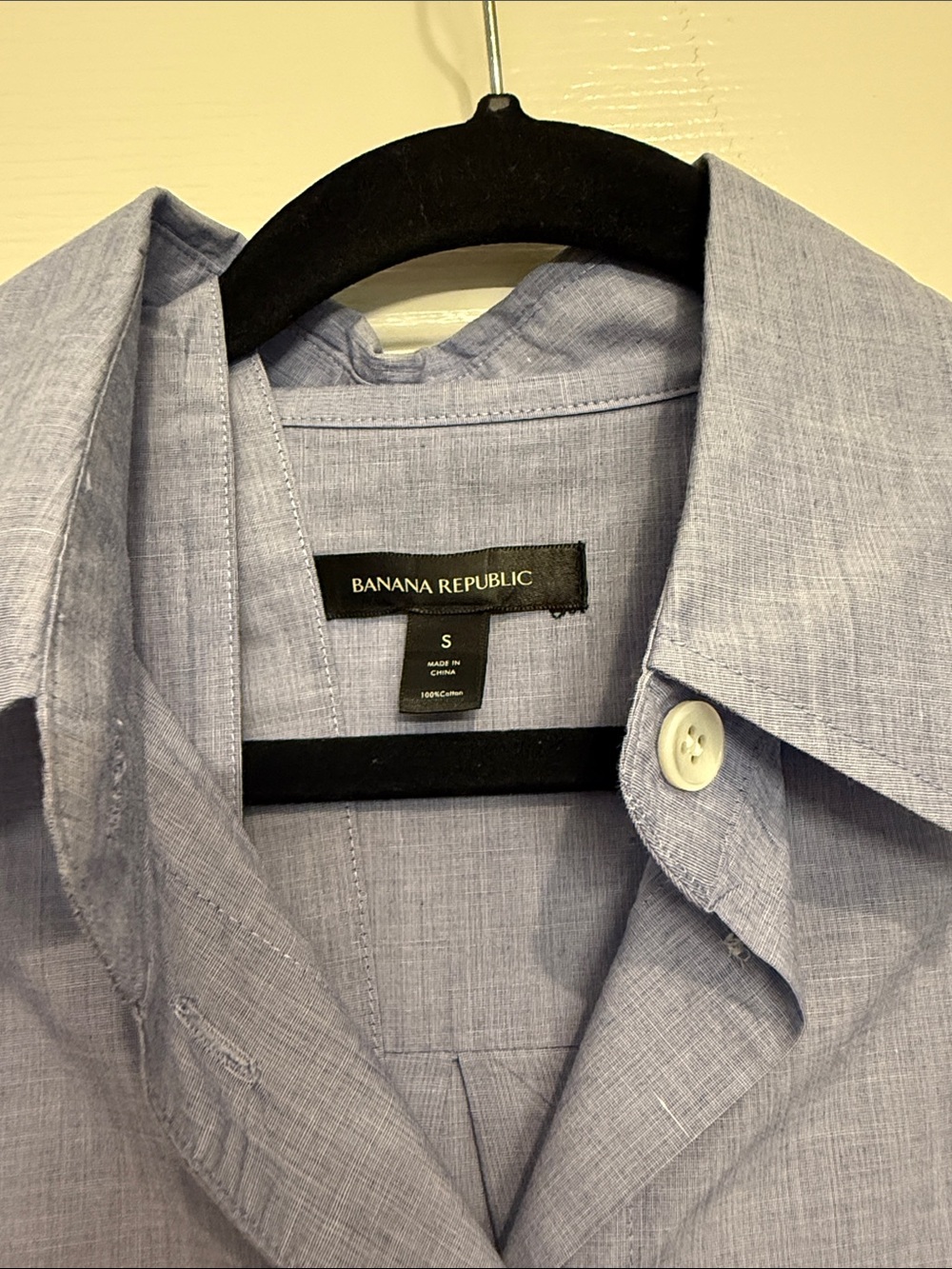 Banana Republic Light Blue Long Sleeve Shirt Dress - Picture 2 of 4